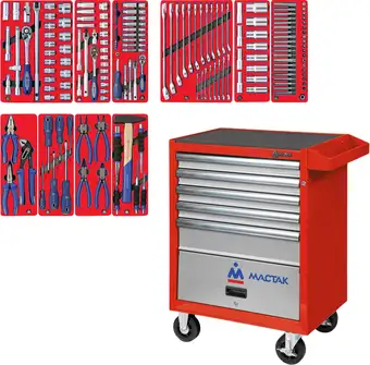 Универсальный набор инструментов Мастак 52-05186R (186 предметов) – изображение в каталоге