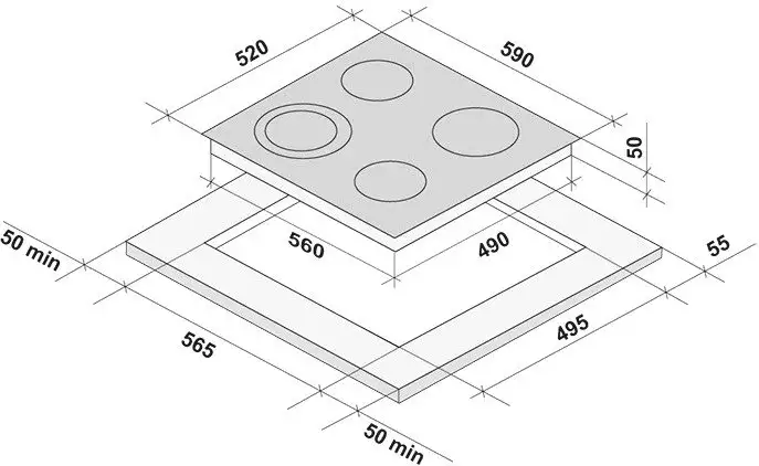 Варочная панель Krona Orsa 60 BL - фото товара