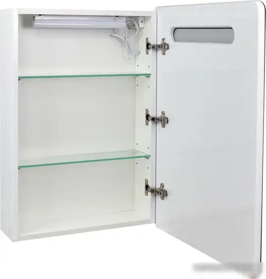 Doratiz Шкаф с зеркалом Аква 50 (правый, белый) – фото товара