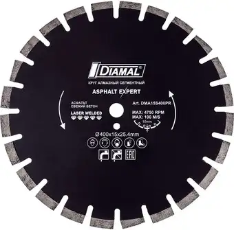 Отрезной диск алмазный Diamal DM230P.1