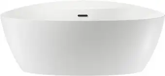 Ванна Wellsee L’aster 175x85 236301003 (отдельностоящая ванна белый глянец, экран, ножки, сифон-автомат матовый черный) - изображение в каталоге