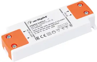 Блок питания Arlight ARV-SP-24020-FLAT-B 029375(1) – изображение в каталоге