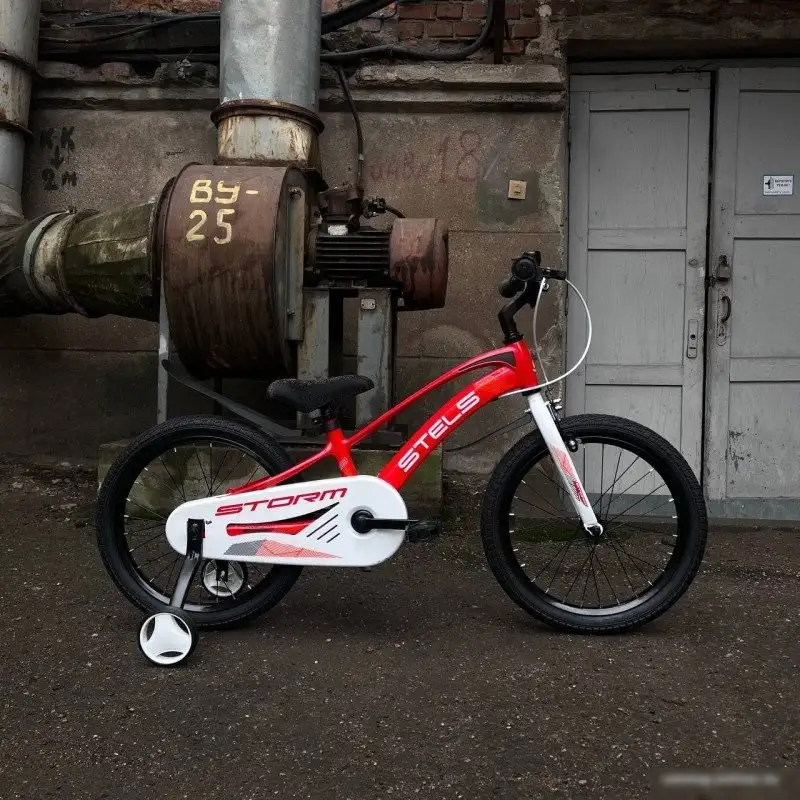 Детский велосипед Stels Storm KR 18 (9, красный, разобранный, в коробке) – фото товара