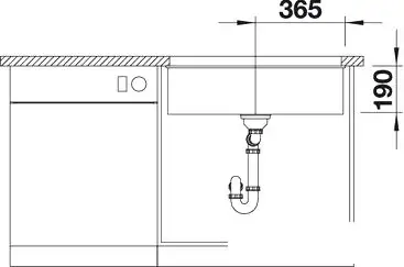 Кухонная мойка Blanco Subline 700-U 526001 (черный) - фото товара