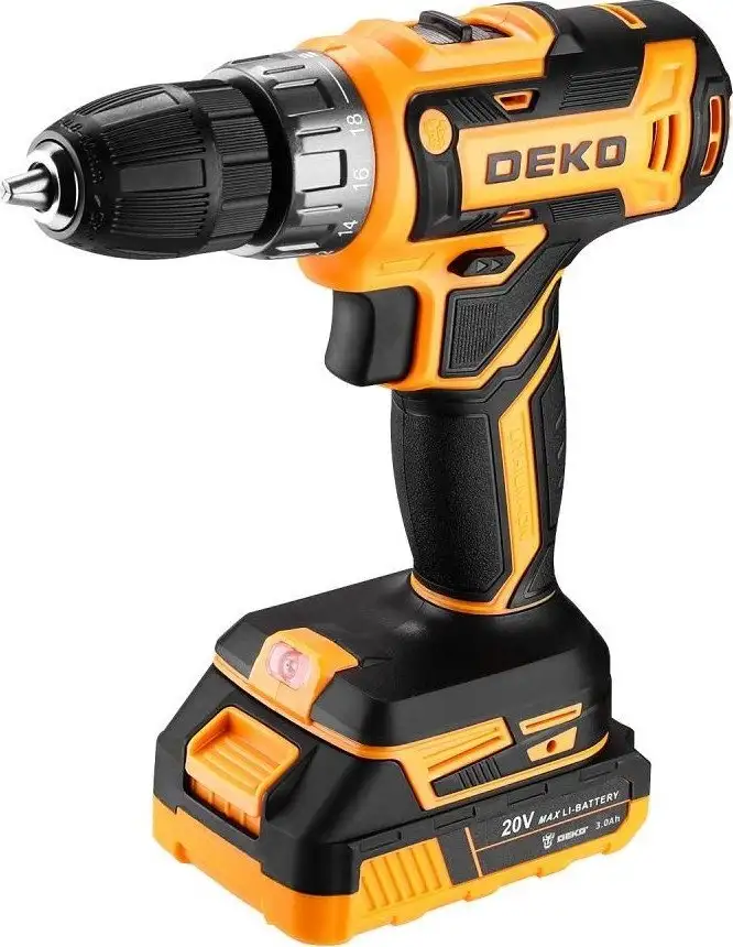 Дрель-шуруповерт Deko Banger 20V ONE+ 083-1109 (с 2-мя АКБ, кейс) – фото товара