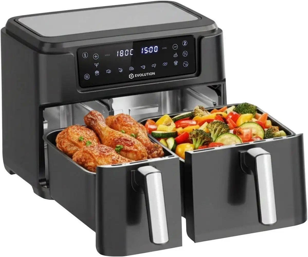 Аэрогриль (аэрофритюрница) Evolution AIRO DualVarioZone 10L – фото товара
