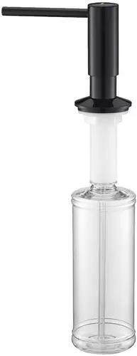 Дозатор для моющего средства Paulmark Decus D004-GB (глянцевый черный)