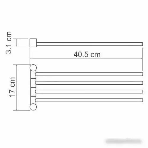Держатель для полотенца Wasserkraft K-1034 – фото товара