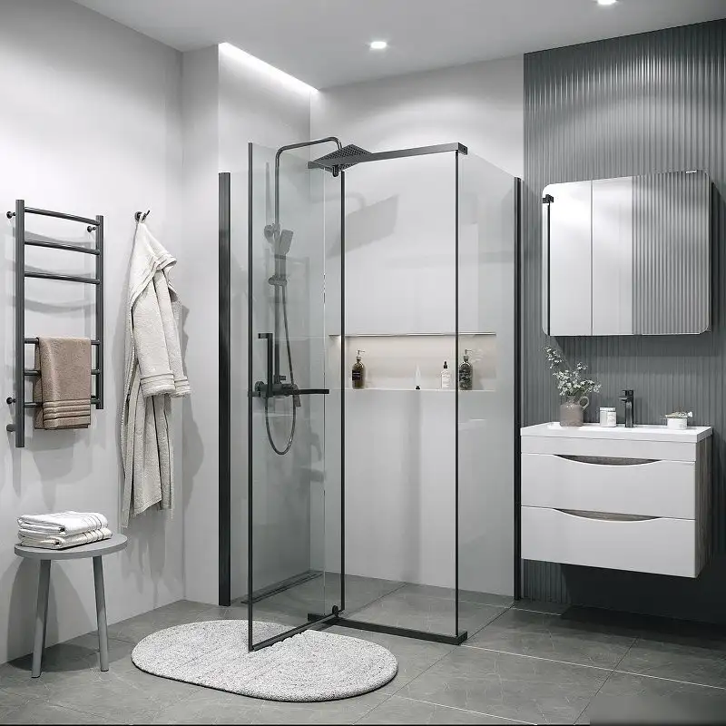 Душевая стенка Grossman Pragma 90x195 200.K33.03.90.42.00 (графит сатин,стекло прозрачное) - фото товара