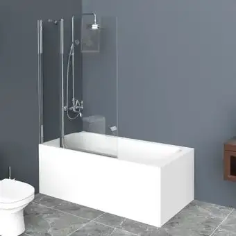 Стеклянная шторка для ванны BelBagno UNO-V-11-100/150-C-Cr