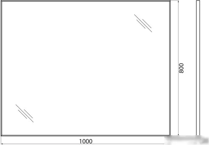 BelBagno Зеркало SPC-AL-1000-800 – фото товара