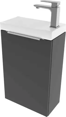 ЗОВ Тумба под умывальник Монови Слим 40 S40LG0LG9268 (антрацит) – изображение в каталоге