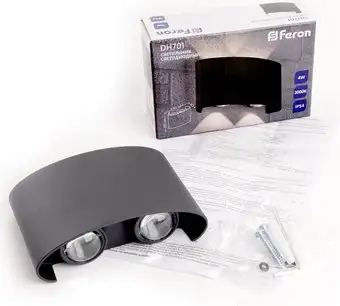 Фасадный светильник Feron DH701 48313 (черный) – изображение в каталоге