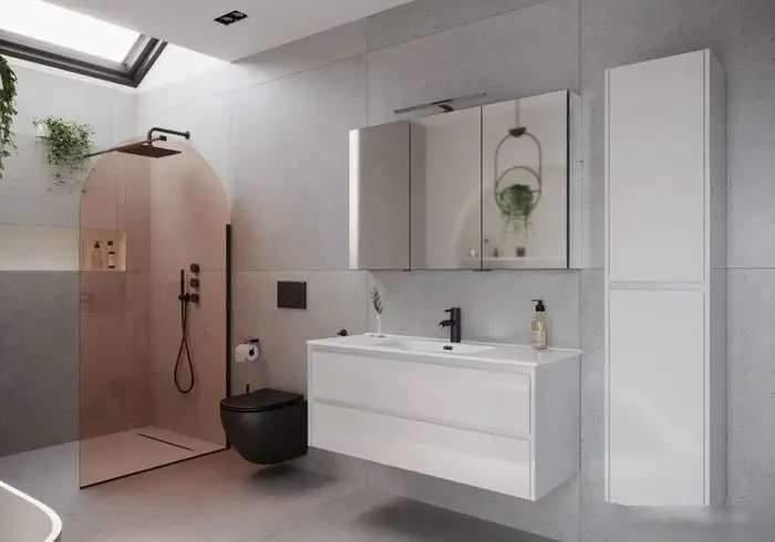 Sancos Тумба под умывальник Libra LB120-1W (белый глянец) – фото товара