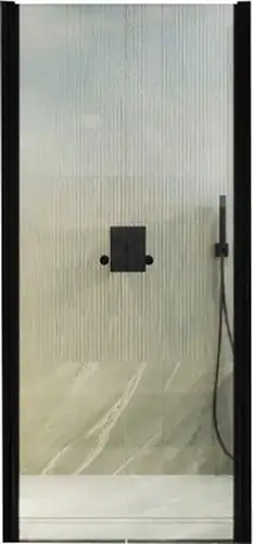 Душевая дверь MaybahGlass 198x99 MGD-424-6 (прозрачное стекло/черный) - изображение в каталоге
