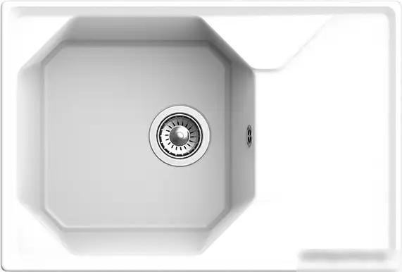 Кухонная мойка GranFest GF-U-740L (иней) - фото товара