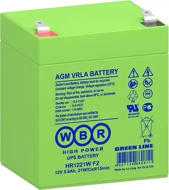 Аккумулятор для ИБП WBR HR1221W F2 – изображение в каталоге