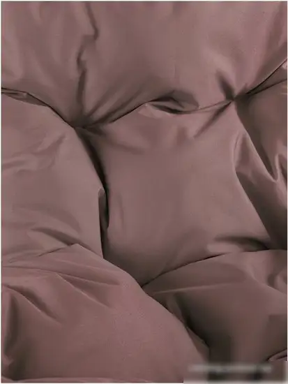 Подвесное кресло M-Group Для двоих Люкс 11510205 (коричневый ротанг/коричневая подушка) – фото товара