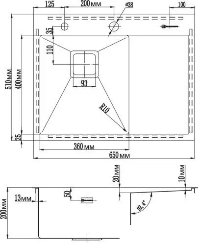 Кухонная мойка Omoikiri Akisame 65-LG-L [4993083] - фото товара