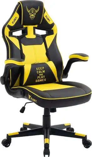 Игровое (геймерское) кресло FLOKY Asgard Yellow-Black (желтый/черный) – изображение в каталоге