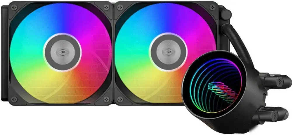 Система жидкостного охлаждения для процессора PCCooler DA240 V2 ARGB (черный) – фото товара