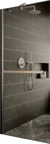 Душевая стенка MaybahGlass 69x195 MGD-721-5ш (бронзовое стекло/хром матовый) - изображение в каталоге