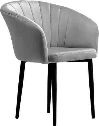 Стул с подлокотниками Памир Версаль F80 Поворотный (серый минт/черная опора) – изображение в каталоге