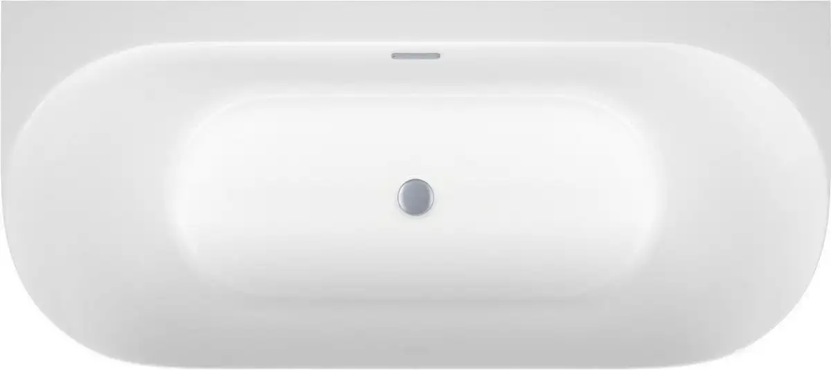 Ванна Wellsee Collaro 180x80 28910201R (пристенная ванна белый глянец, экран, ножки, сифон-автомат хром) - фото товара