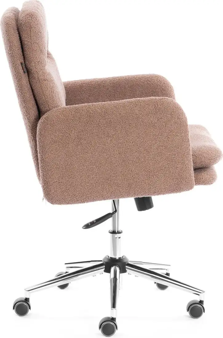 Офисное кресло TetChair Dover (хром/букле/коричневый) – фото товара