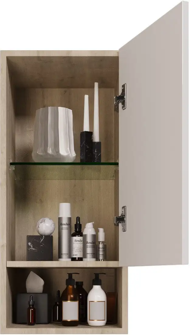 Dreja Шкаф-полупенал Perfecto 99.0815 (дуб эврика/белый глянец) – фото товара