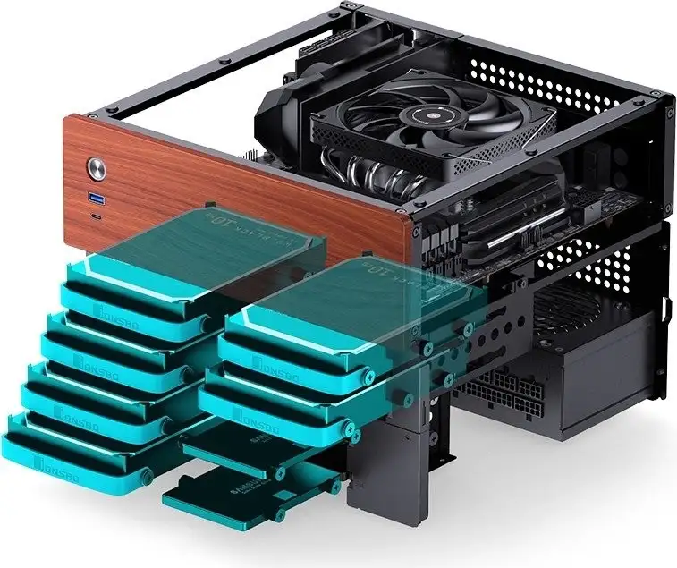 Корпус Jonsbo N4 (черный) – фото товара