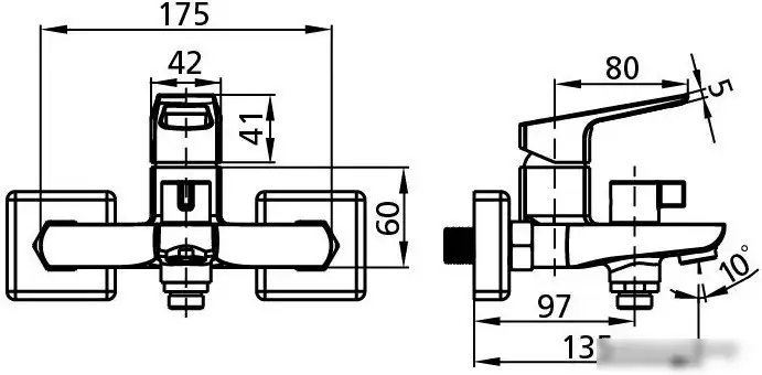 Смеситель Milardo Atlantic ATLSBC0M02 - фото товара