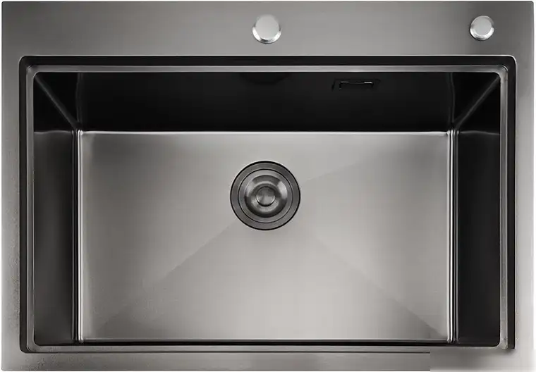 Кухонная мойка Stellar S7050NB-A (нано черный, c доской) - фото товара