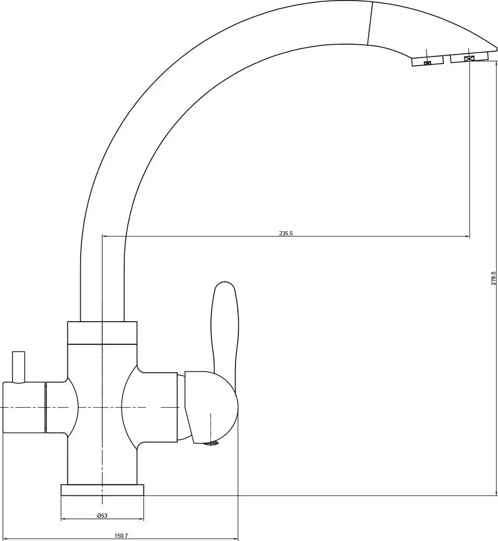 Смеситель Lauter Key 21АМ611931 - фото товара