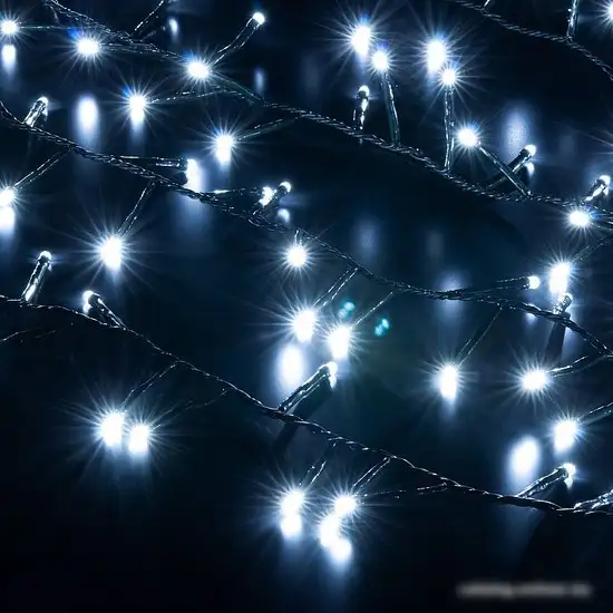 Новогодняя гирлянда Евросвет Мишура 400-004 a056072 (холодный белый) – фото товара