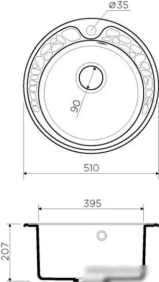 Кухонная мойка Omoikiri Tovada 51 SA - фото товара