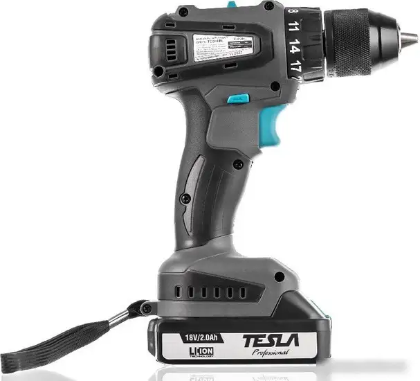 Дрель-шуруповерт Tesla TCD18BL 840369 (с 2-мя АКБ, кейс) – фото товара