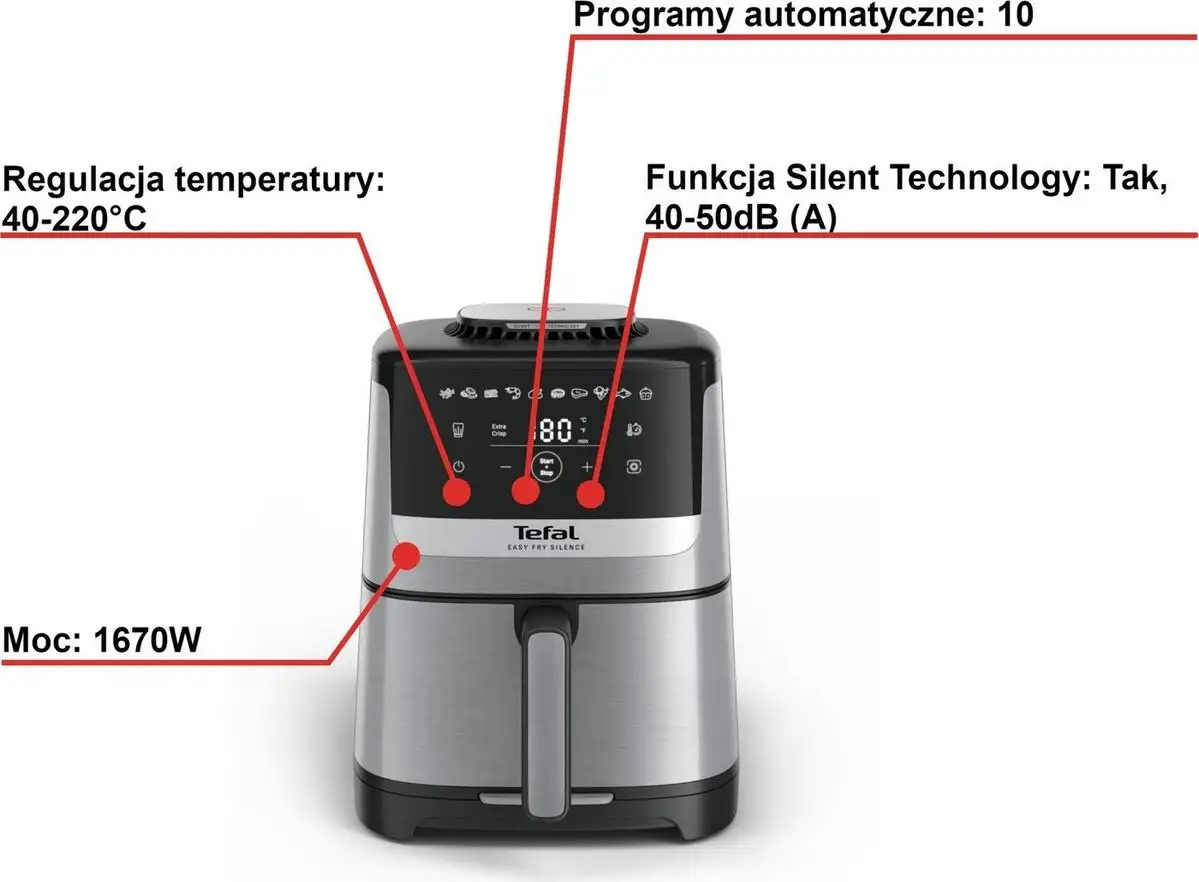 Аэрогриль (аэрофритюрница) Tefal EY552DE0 – фото товара