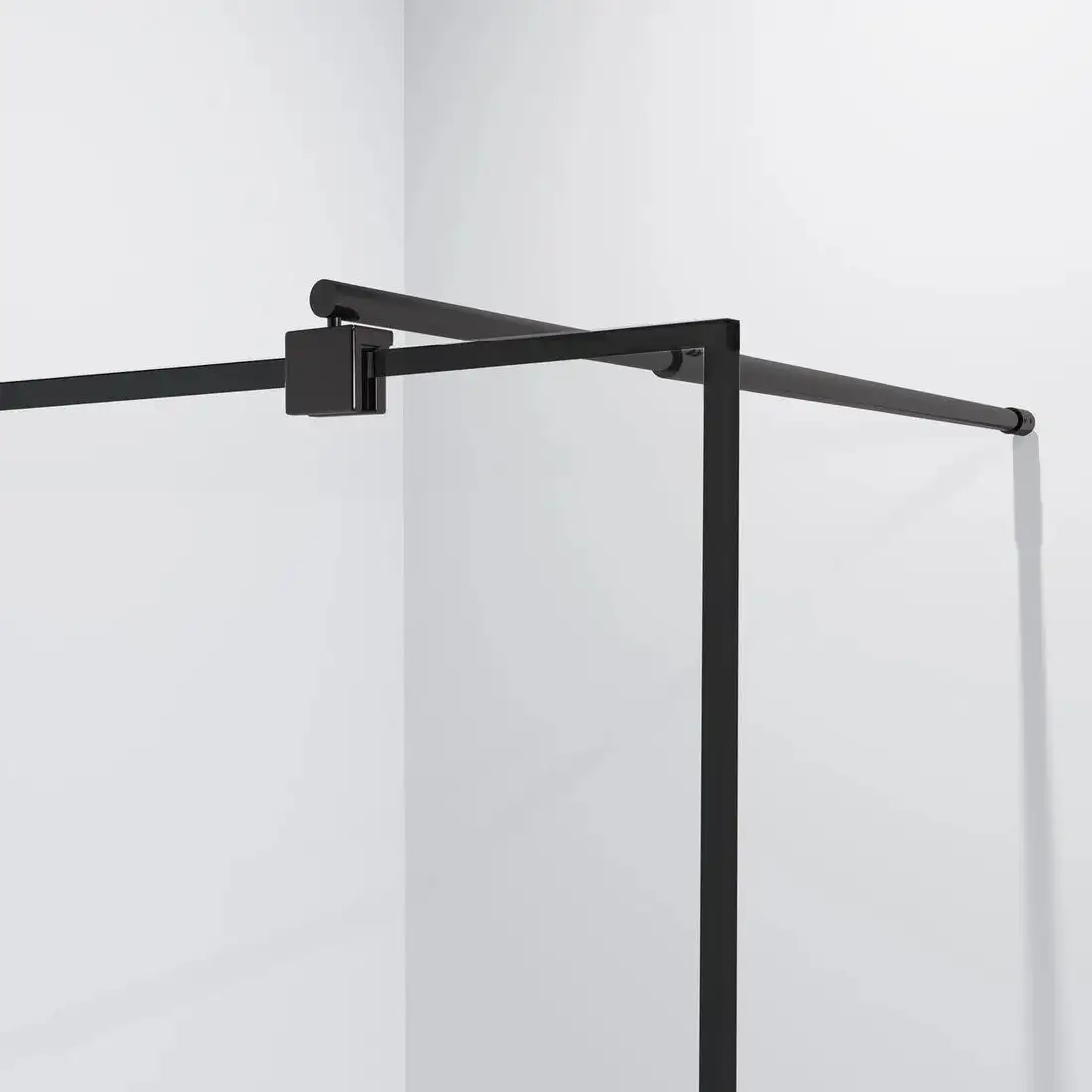 Душевая стенка Niagara Eco NG-552-90 90x190 (черный/прозрачное стекло) - фото товара