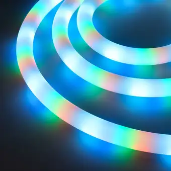 Гибкий неон Arlight MOONLIGHT-TOP-F180-D25mm 12V RGB-PX2 360deg 037564 – изображение в каталоге