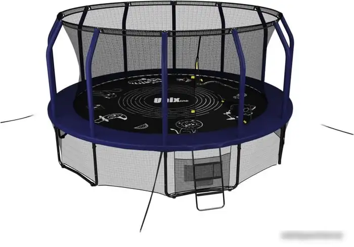 Батут Unix Line Supreme Game 12ft (синий) – фото товара