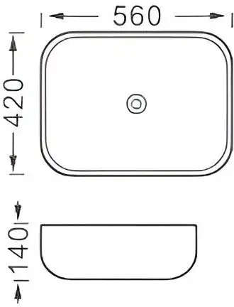 Умывальник Aquatek AQ5526-MG (серый матовый) - фото товара