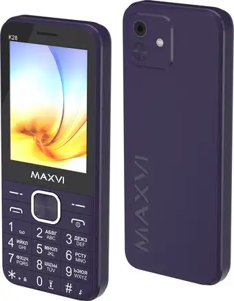 Телефон Maxvi K28 (фиолетовый) – изображение в каталоге