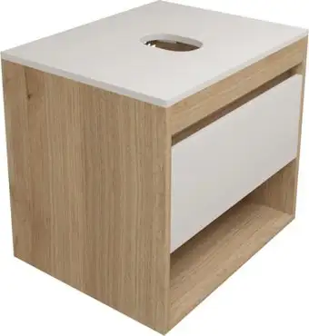 Teymi Тумба под умывальник Ritta 55 T60519 (дуб эврика/белый матовый) – изображение в каталоге