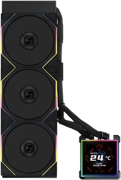 Система жидкостного охлаждения для процессора Lian Li HydroShift II LCD-S 360TL G89.GHS2LCDS36TB.R0 – фото товара