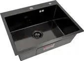 Кухонная мойка ARFEKA Eco AR 600*500 Black PVD Nano Decor Millet Grains - изображение в каталоге