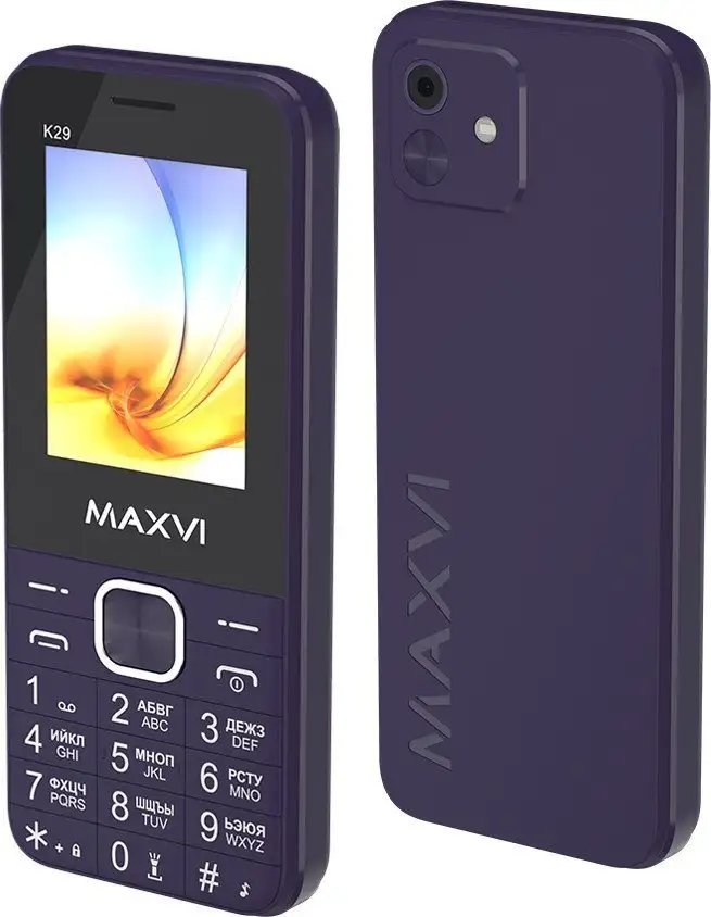 Телефон Maxvi K29 (фиолетовый) – фото товара