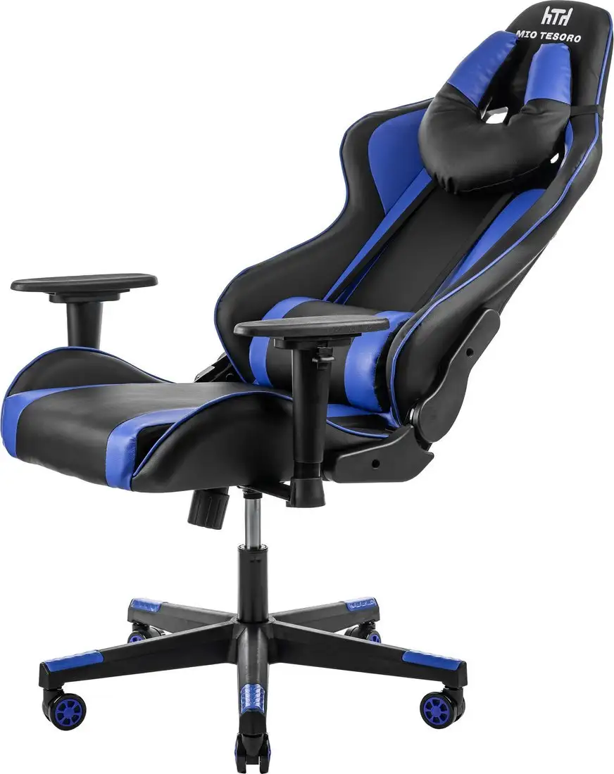 Игровое (геймерское) кресло Mio Tesoro Winner 8051 (черный/синий) – фото товара