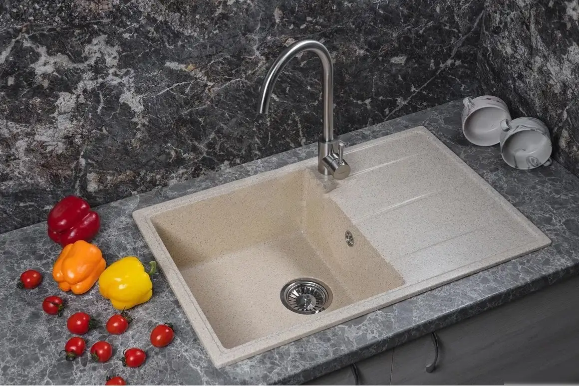 Кухонная мойка Marblan Magnum L (гранит, с сифоном) - фото товара