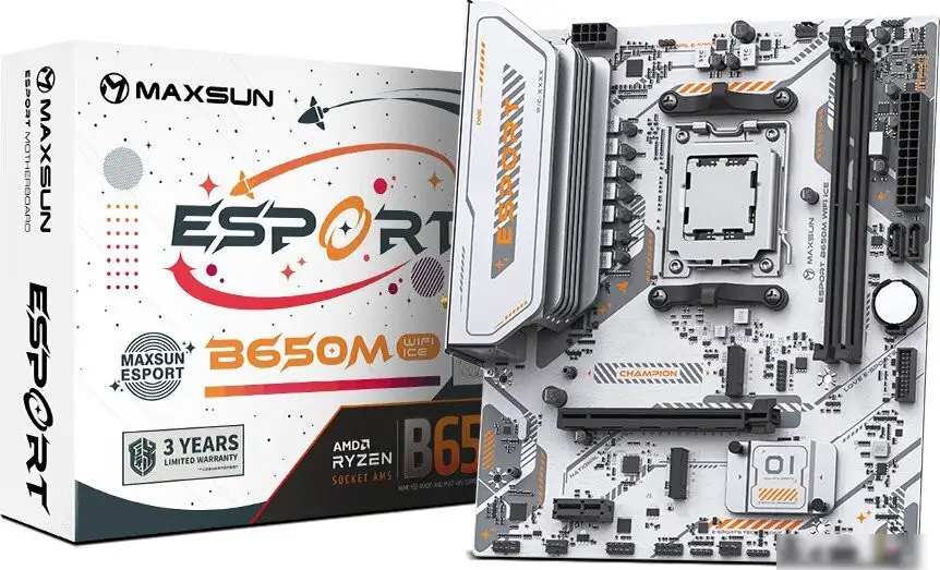 Материнская плата Maxsun eSport B650M WiFi6 Ice – фото товара